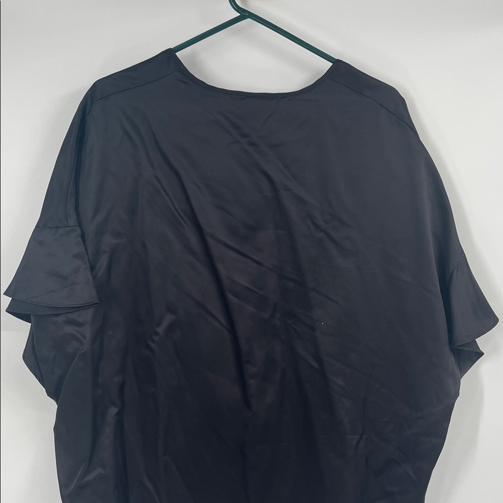 Victorias Secret Black Ruffle Robe One Size - Picture 8 of 8